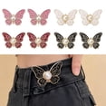 thumbnail image 1 of Topboutique Pant Waist Tightener 8 Set Butterfly Buttons Pins for Loose Jeans Decorative Waists Buckles Adjustable Waist Buckle Extender Set Pants Clips No Sew and No Tools Jean Buttons Pins, 1 of 5