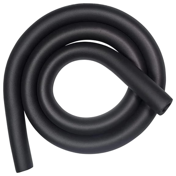 Topboutique Pipe Insulation Foam Tube, - 0.75"(19mm)ID Foam Tubing,1 Roll 6 ft Pipe Insulation Wrap for Pipe Insulation Wrap,AC Unit,Guitar Stands,Exercise Machine Handle and Roof Rack,Black