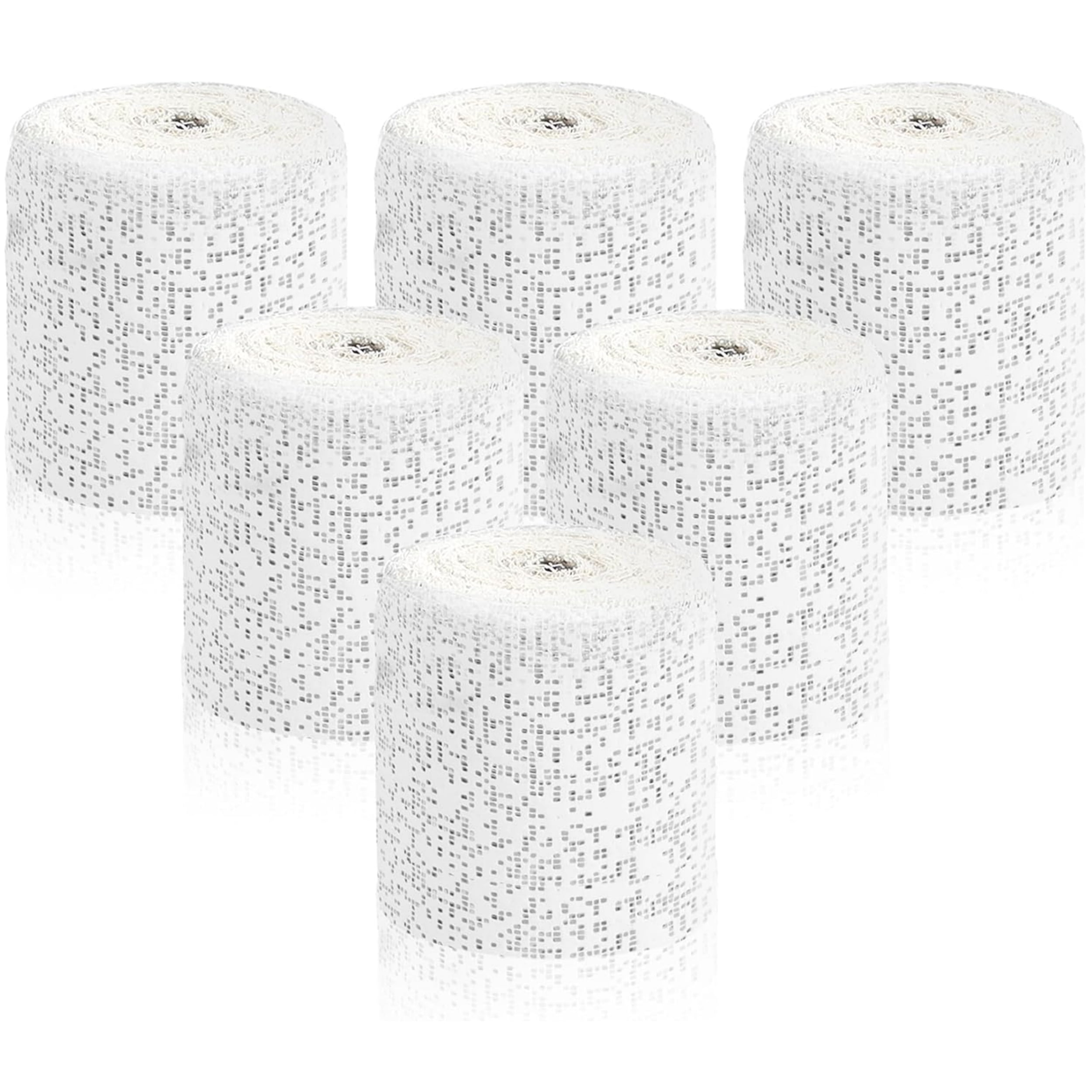 Topboutique Plaster Gauze Bandage 6 Pack Plaster Cloth Rolls Bulk Drywall Repair Cloth Kit Plaster Cloth Gauze Bandage Roll for DIY Scenery Modeling Masks, 3 x 106 inch/7.5 x 270 cm