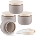 thumbnail image 1 of Topboutique Plastic Containers 4 Pack 8 oz Empty Cosmetic Jars Wide Mouth Makeup Sample Bottle Leak-Proof Jars with Lid Travel Size Containers for Lotion Cosmetic Cream Makeup - Grey, 1 of 7