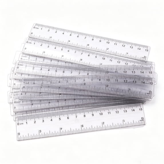 Topboutique Plastic Rulers 20 Pcs Flexible Straight Rulers Clear Rulers ...