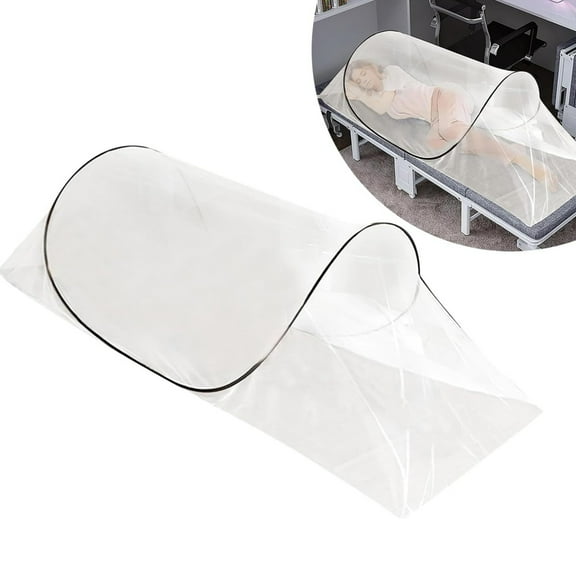 Topboutique Pop Up Mosquitoes Nets Portable Mosquito Tent Foldable Camping Fly Net Adjustable Sleeping Bag Fly Net Fly Net Tent for Bed Camping Travel Patio Black