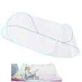 thumbnail image 1 of Topboutique Pop-Up Mosquito Net Tent for Beds,Portable Mosquito Net Tent,Folding Mosquito Tent with Fixed Net Bottom for Bed Camping Travel Patio,77x32x22 inch,Blue, 1 of 6