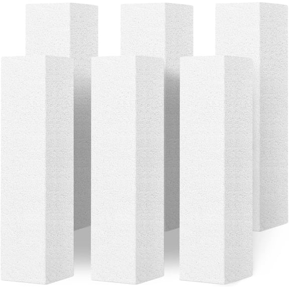 Topboutique Pumice Stones,6 Pack Cleaning Scouring Pad,Pumice Stick Cleaner,Pool Pumice Stone Cleaning Block,Cleaning Block for Cleaning Toilets,Bathtubs,Grills,Kitchen,Swimming Pools,Sinks,White