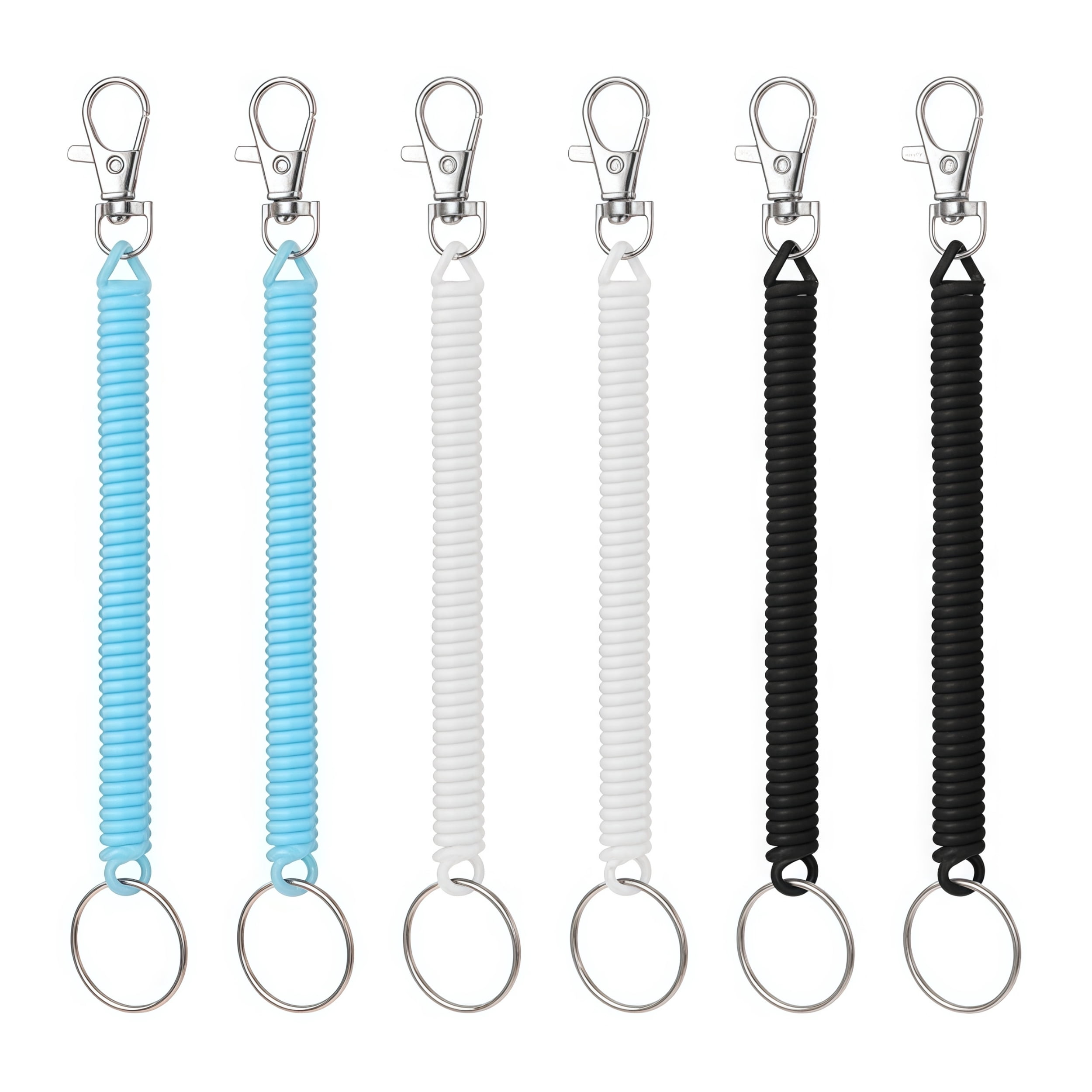Coil Rope Spring Topboutique Retractable Coil Springs Keychain with Lobster Clasp Spring ...