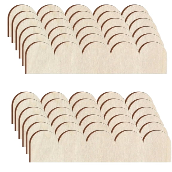 Topboutique Scalloped Edge Wood Trim Wooden Molding Trim Unfinished DIY Craft Molding Trim Decorative Wood Molding for Furniture Modification & Interior Styling Decoration, 12 Pcs, 15.75 in