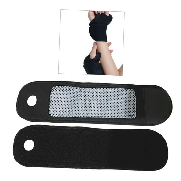 Topboutique Self-Heating Wrist Support,Magnetic Wrist Wraps,Heated Therapy Sports Unisex Wrist Brace,Compression Wristband Belt Support Protector for Pain Relief/Carpal Tunnel/Tendonitis,1 Pair