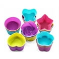 thumbnail image 1 of Topboutique Silicone Cupcake Liners, 24 Pcs Reusable Silicone Baking Cups Nonstick Muffin Molds for Cake Balls, Muffins, Cupcakes and Candies, Assorted Bright Colors,4 shapes, 1 of 7