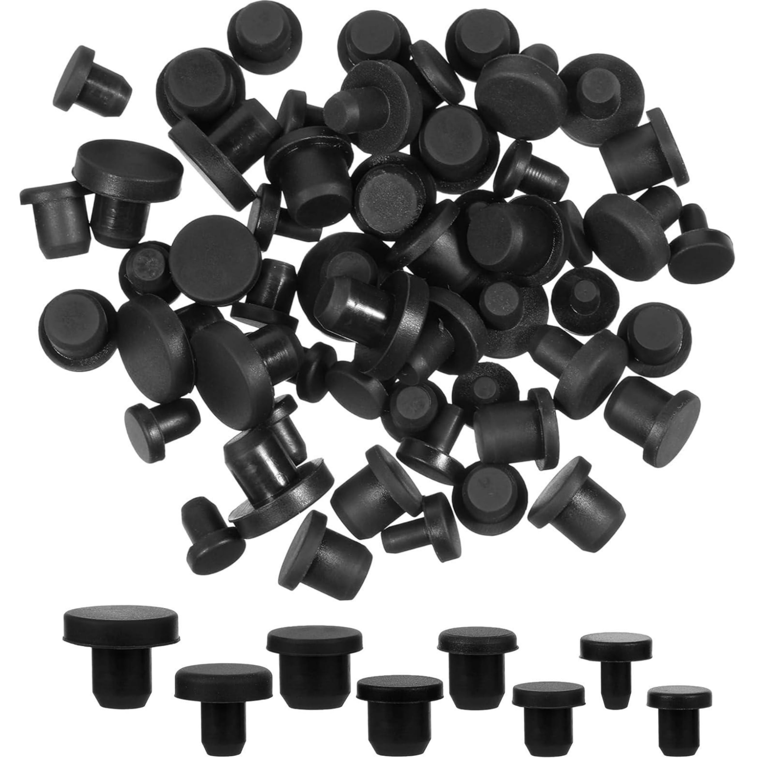 Topboutique Silicone Hole Plugs 80 Pcs Waterproof Sealing Plugs Round ...