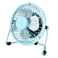 thumbnail image 1 of Topboutique Small USB Desk Fan Mini Metal Personal Fan Design Electric Portable Air Circulator Angle Adjustable Quiet Operation for Table Desktop Home Office Travel, 1 of 1