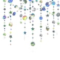thumbnail image 1 of Topboutique Star Circle Dot Hanging Garlands,Holographic Twinkle Stars Garlands, 4 Pcs 13 ft Iridescent Star Hanging Streamer, Sparkly Backdrop Banner for Birthday Baby Shower Wedding Decoration, 1 of 7
