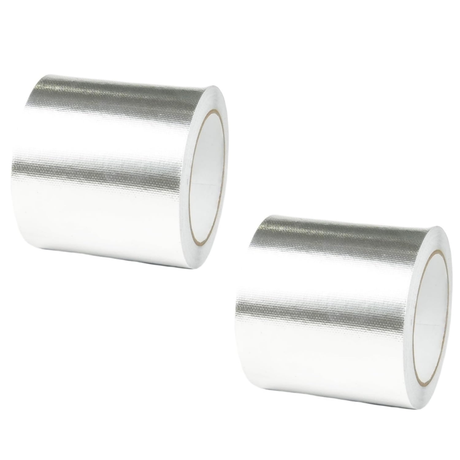 Topboutique Waterproof Aluminum Foil Tape Fiberglass Reinforced Adhesive Tape Fireproof High Temp Resistant Duct Tape for Pipe Insulation Electrical Repairs & HVAC Systems,4 in x 65 ft x 2 Rolls