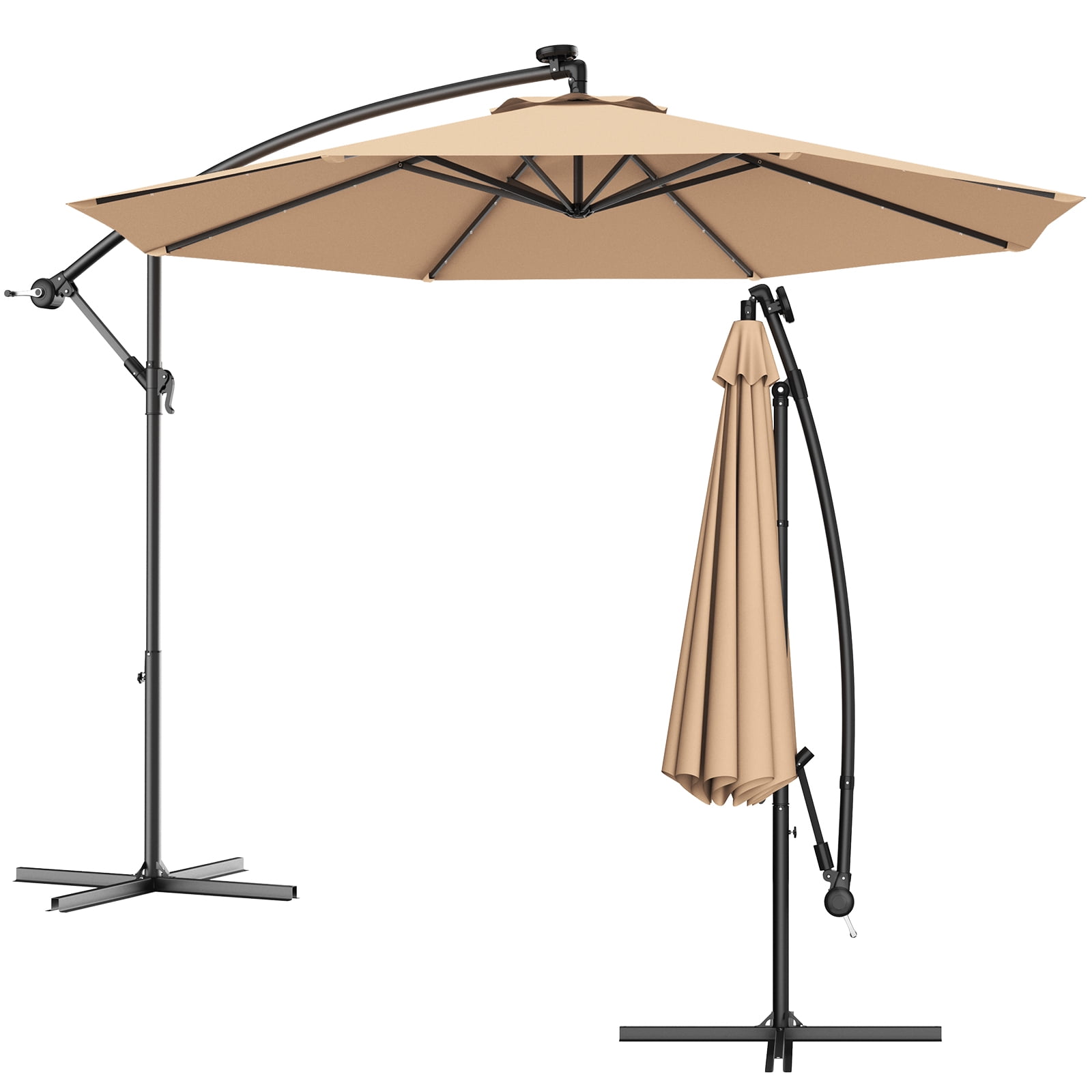 amazon solar patio umbrellas HOMSHADE 9ft Umbrella In the Summer AreShark 9FT Patio Umbrella with