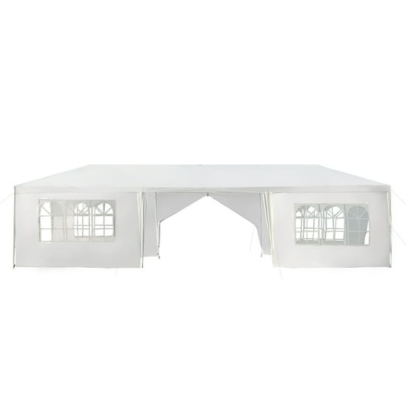 Topbuy 10' x 30' Outdoor Wedding Party Event Tent with 6 Removable Side Walls & 2 Doorways