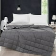 thumbnail image 1 of Patiojoy 12 lbs Weighted Blankets 100% Cotton Glass Beads Filler  Full/Queen Size Dark Gray, 1 of 8