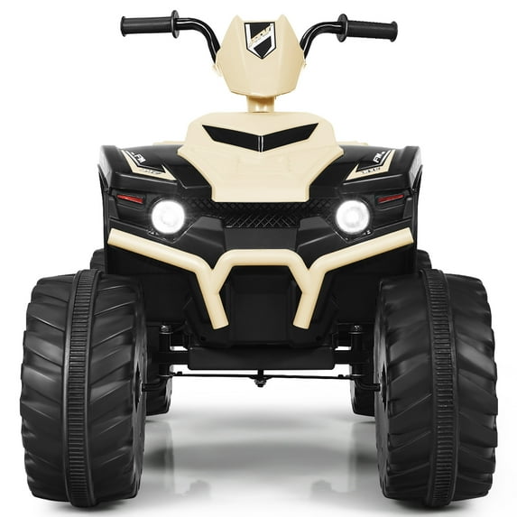 Topbuy 12V Electric Kids Quad ATV Ride on Car with LED Lights& Yellow