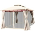 thumbnail image 1 of Topbuy 13’ x 10’ Outdoor Canopy Gazebo, Sun-proof & Drizzle-proof, 1 of 9
