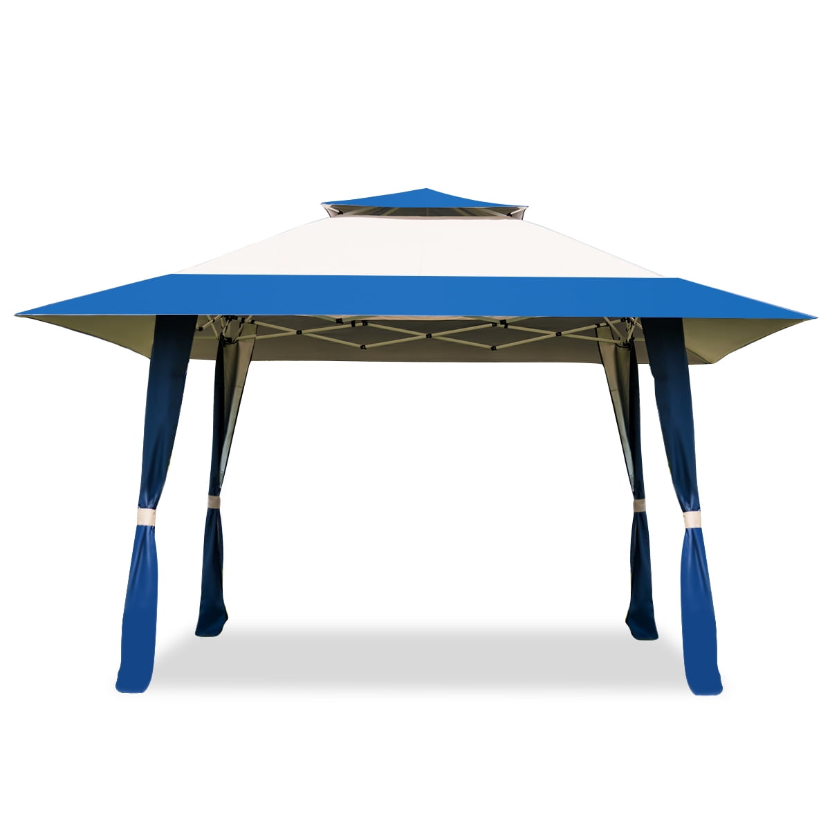 Topbuy 13'x13'Folding Gazebo Canopy Patio Outdoor Tent Party Shade Shelter Blue