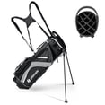 thumbnail image 1 of Topbuy 14-Way Top Divider Golf Bag with Stand Lightweight Golf Stand Bag with Dual Shoulder Straps Grey, 1 of 9