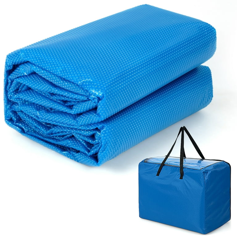 Pool Mate Deluxe 3-Year Blue Solar Blanket for In-Ground Swimming Pool, Size: 16' x 32