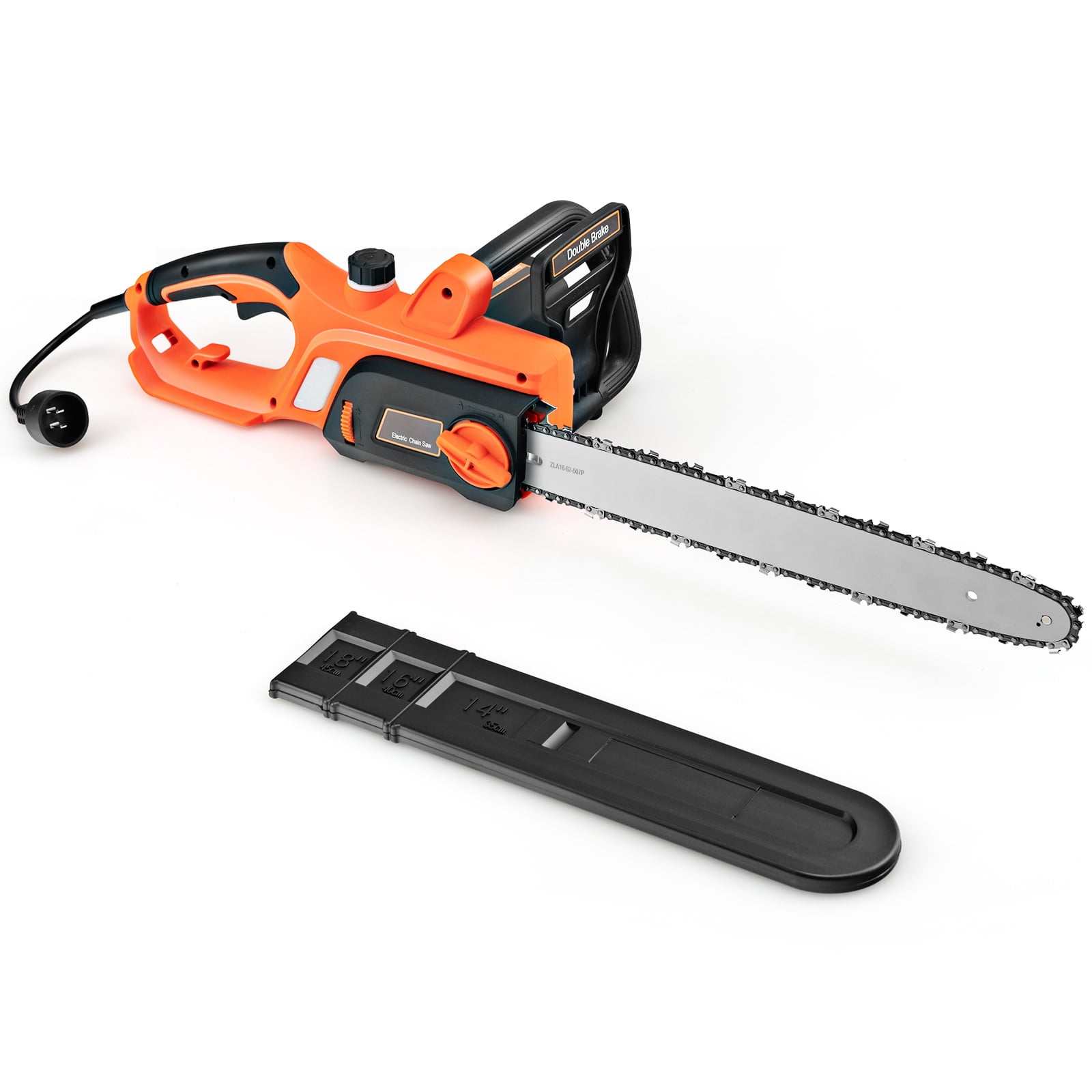 Topbuy 18 Inch Electric Chainsaw Corded Chain Saw with Chain Break