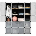 thumbnail image 1 of Topbuy 20 Cube Clothes Organizer Storage Cubes Portable Wardrobe Bedroom Storage Cubby, 1 of 9