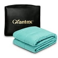 thumbnail image 1 of Topbuy 20 lbs 48'' x 72'' Weighted Blanket with Bamboo Fabric Cover &Glass Bead Green, 1 of 5