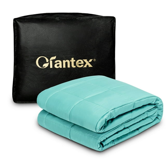 Topbuy 20 lbs 48'' x 72'' Weighted Blanket with Bamboo Fabric Cover &Glass Bead Green