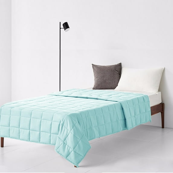 Patiojoy 20 lbs 60'' x 80'' Cooling Weighted Blanket Luxury Sleep Cooler Version Cotton & Glass Beads
