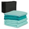 thumbnail image 1 of Patiojoy 25 lbs Weighted Blanket with 2 Removable Duvet Covers &1 Storage Bag Green, 1 of 6