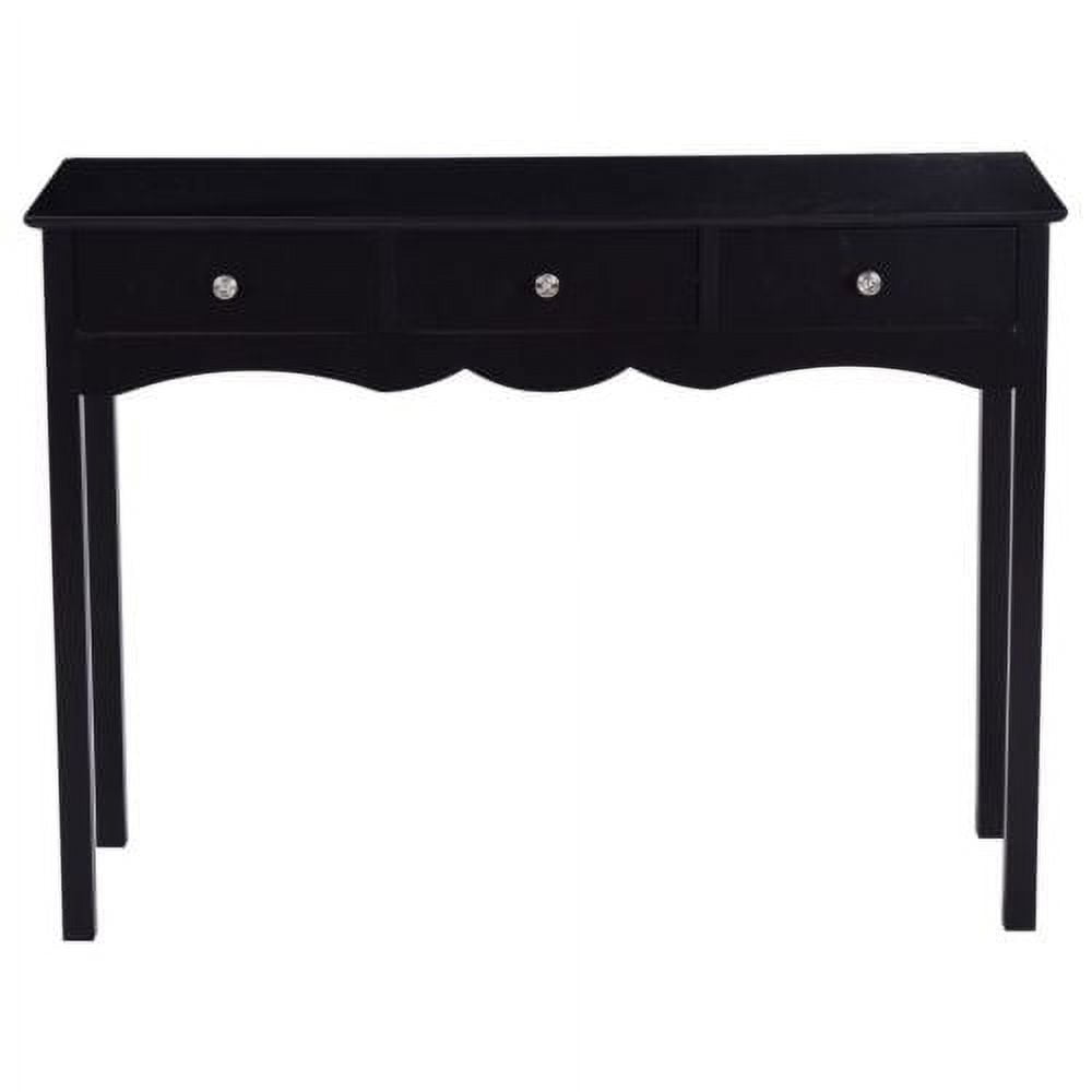 Topbuy 3 Drawers Console Table Hall table Side Table Desk Accent Table ...
