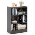 thumbnail image 1 of Topbuy 3-Tier Bookcase Open Bookshelf Cube Storage Organizer Floor Standing Display Bookcase with Adjustable Shelves Black, 1 of 9
