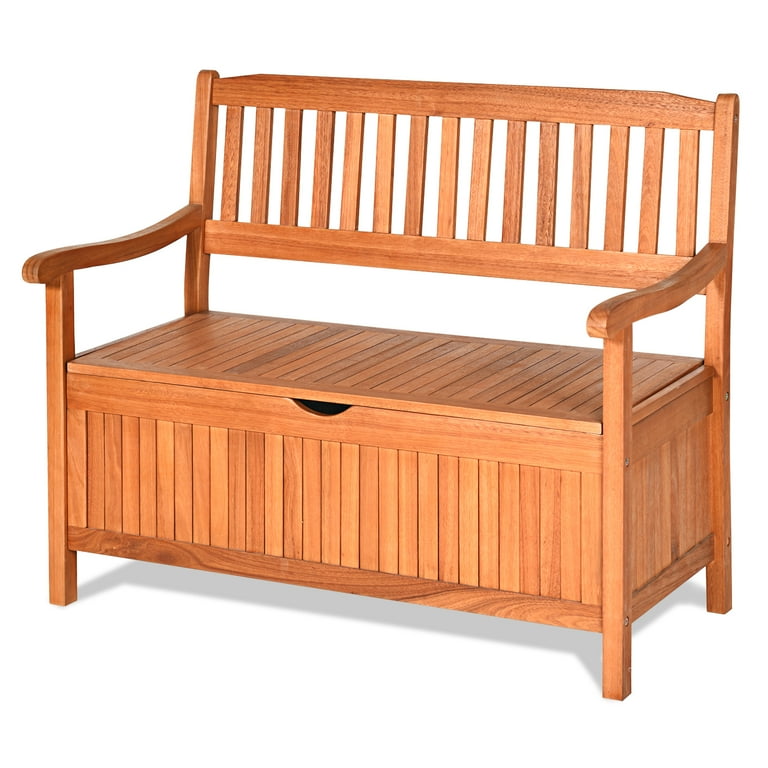 Patio storage bench online seat