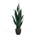 thumbnail image 1 of Topbuy 3FT Artificial Tiger Plant Faux Agave Fake Sansevieria for Indoor-Outdoor Decoration, 1 of 6