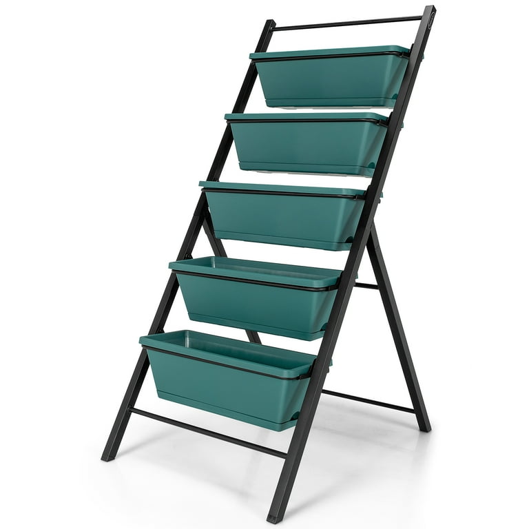 Topbuy 5-Tier Vegetable &amp; Flower Planting Containers, Vertical 