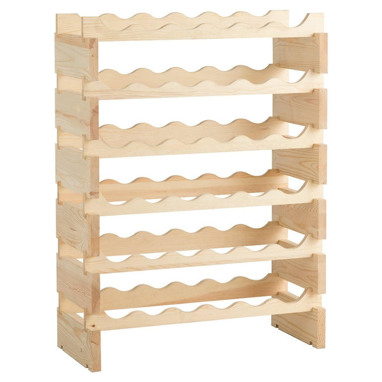 Topbuy 6 Tier Stackable Modular Wine Rack Freestanding Wine Holder