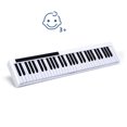 thumbnail image 1 of Topbuy 61-Key Digital Piano Portable Electric Keyboard with Carrying Bag White, 1 of 10