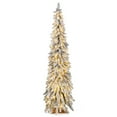 thumbnail image 1 of Topbuy 6FT Pre-lit Artificial Christmas Tree Snow-flocked Xmas Pencil Tree with 407 Branch Tips 250 LED Lights 2 Lighting Colors, 1 of 9