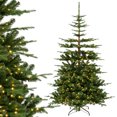thumbnail image 1 of Topbuy 7 FT Artificial Pre-lit Christmas Tree Hinged Xmas Fir Tree with 1303 Branch Tips 500 Warm White LED Lights, 1 of 9