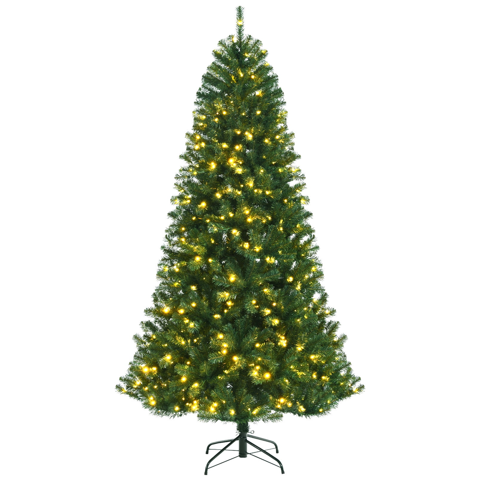Topbuy 7ft Prelit Colored Christmas Tree, Indoor/Outdoor Artificial