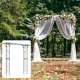 thumbnail image 1 of Topbuy 7 FT Garden Arch Arbor Metal Frame Stand Trellis w/Flat Top Design for Climbing Plants, 1 of 9
