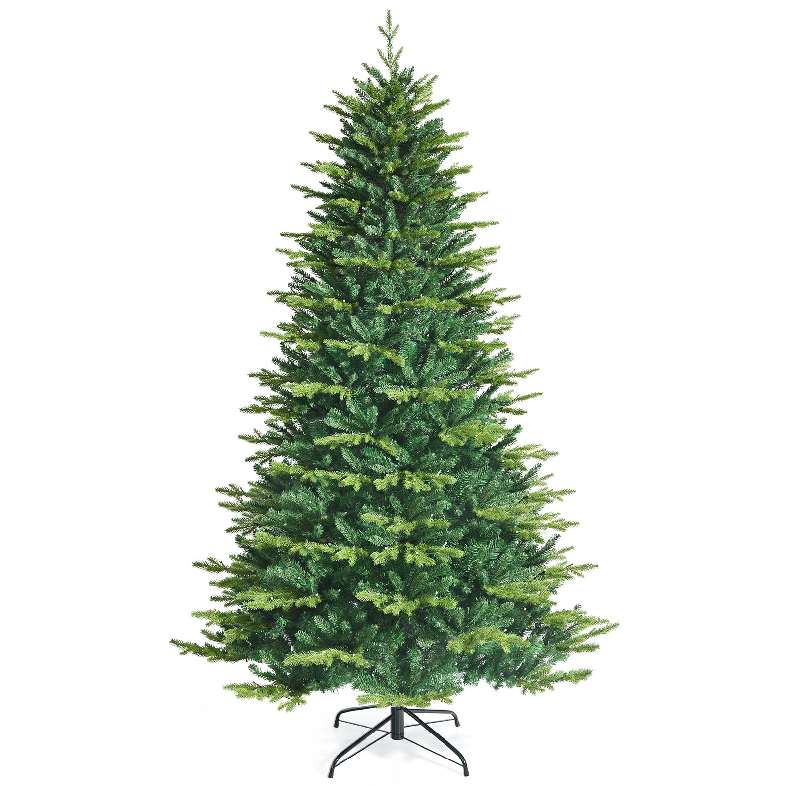 8ft Green Pine Prelit Outdoor Christmas Tree with LED Lights