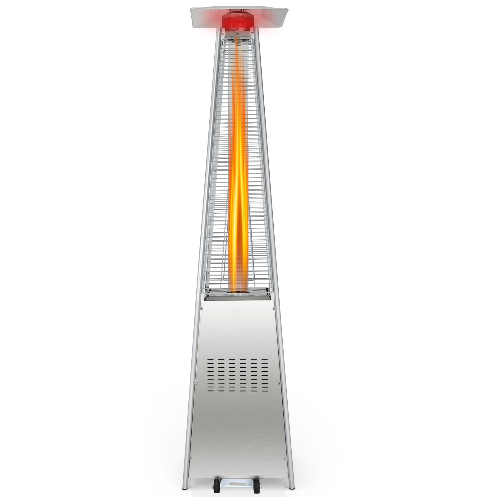 Zimtown 46000 BTU Propane Outdoor Heaters with Wheels, Bronze Zimtown 46000 BTU Propane Outdoor Heaters with Wheels, Bronze