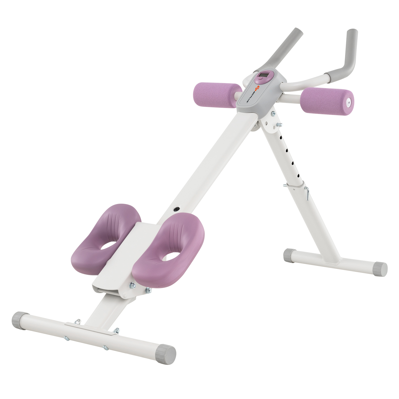 Topbuy Ab Workout Equipment Foldable Abdominal Trainer w/Arm & Knee Pads White