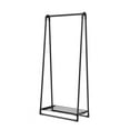 thumbnail image 1 of Topbuy Black Garment Rack A-Frame Folding Clothes Hanger W/ Extendable Hanging Rod And Shoe Shelf, 1 of 10