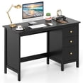 thumbnail image 1 of Topbuy Computer Desk Writing Table w/3 Drawers Workstation for Home Office Black, 1 of 9