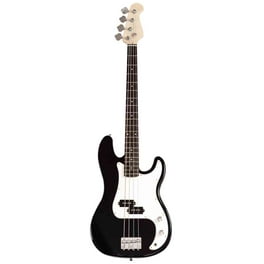 Costway Black Full Size 4 String Electric Bass Guitar with Strap Guitar Bag Amp Cord
