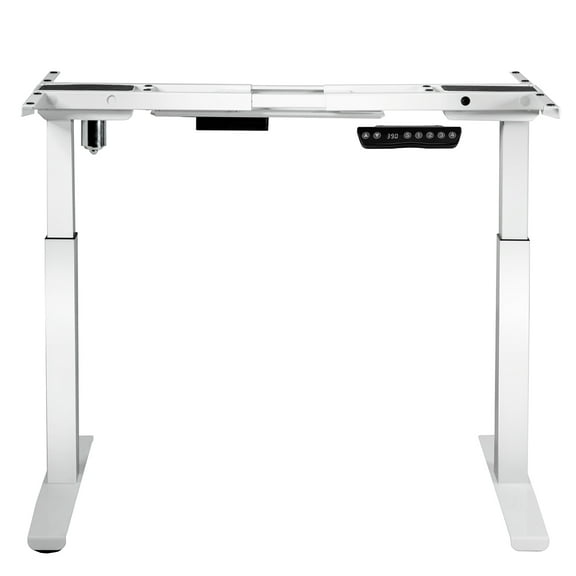 Patiojoy Electric Standing Desk Frame Adjustable Motorized Sit Stand Desk Base Black White