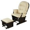thumbnail image 1 of Topbuy Ergonomic Rocking Chair Baby Nursery Chair Glider with Ottoman Light Beige, 1 of 10