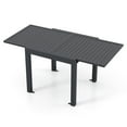 thumbnail image 1 of Topbuy Extendable Outdoor Dining Table 31.5 -63 Inches Patio Dining Table w/ All-weather Aluminum Frame Large Rectangular Table, 1 of 8